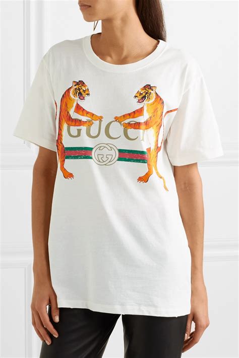 gucci shirt with tiger|Gucci tiger graphic t shirt.